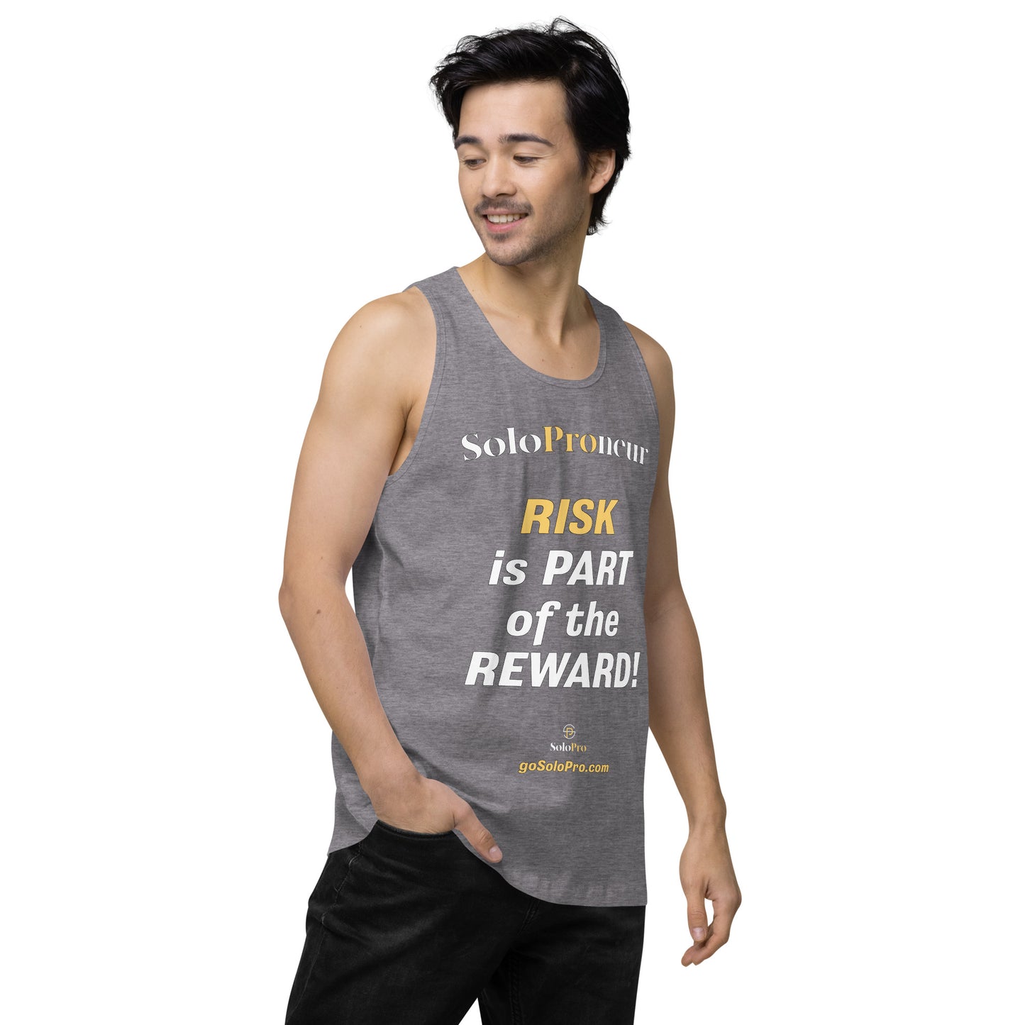 "RISK is PART of the REWARD!" -﻿ Men’s premium tank top