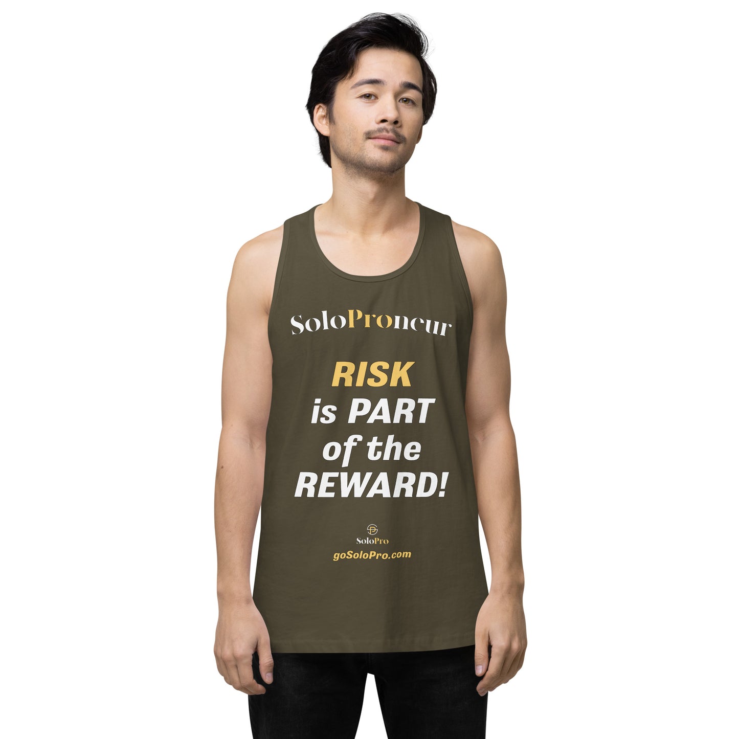 "RISK is PART of the REWARD!" -﻿ Men’s premium tank top