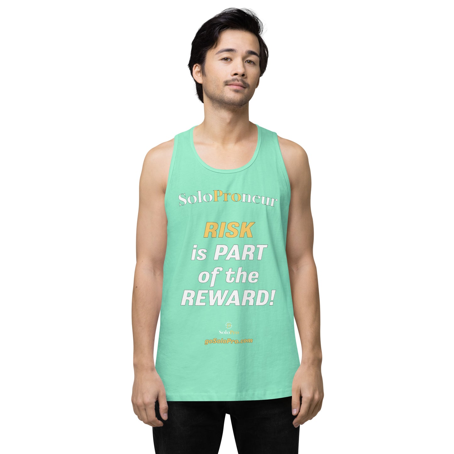 "RISK is PART of the REWARD!" -﻿ Men’s premium tank top