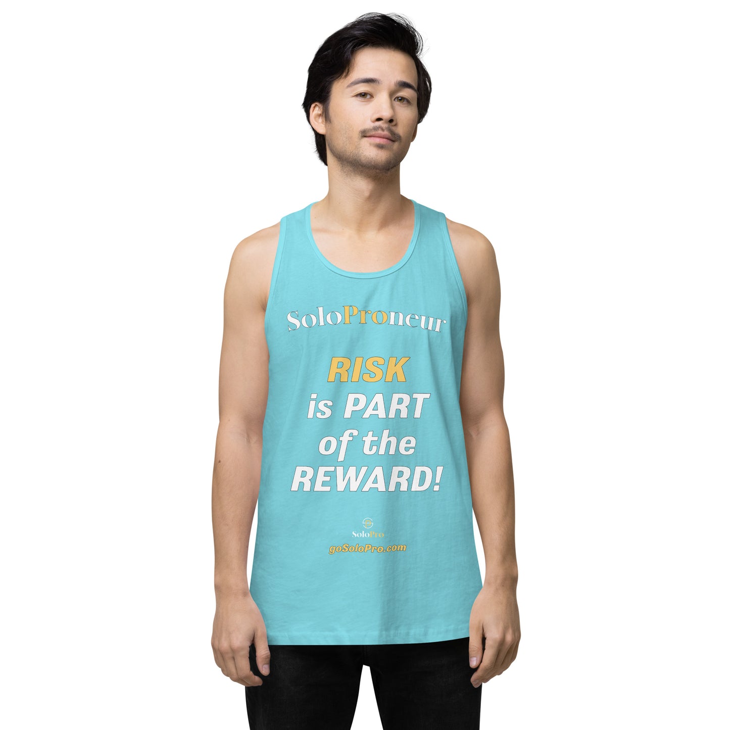 "RISK is PART of the REWARD!" -﻿ Men’s premium tank top