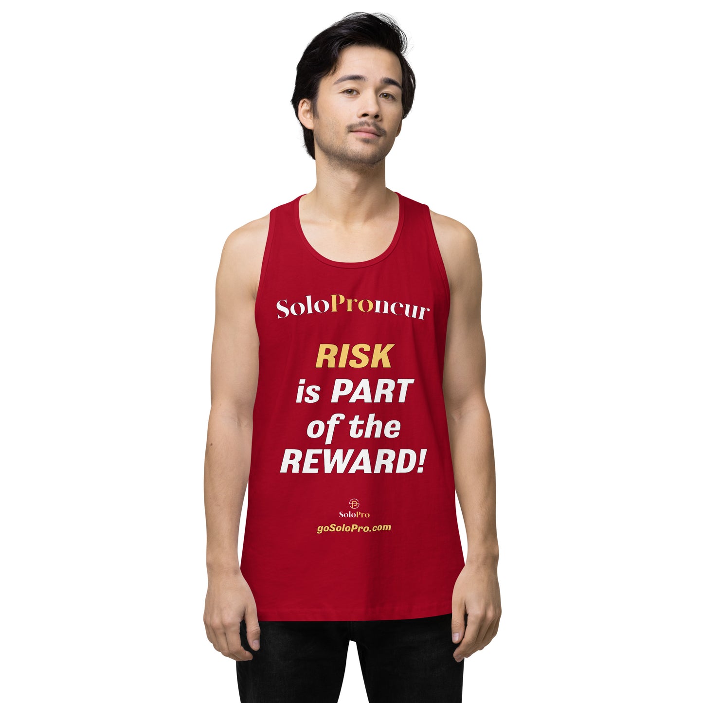 "RISK is PART of the REWARD!" -﻿ Men’s premium tank top