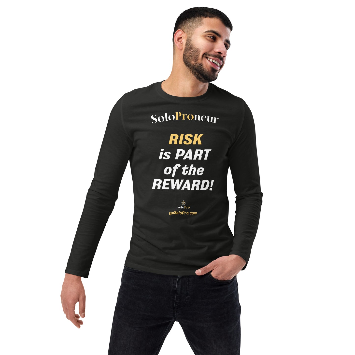 "RISK is PART of the REWARD!" -﻿ Unisex fashion long sleeve shirt