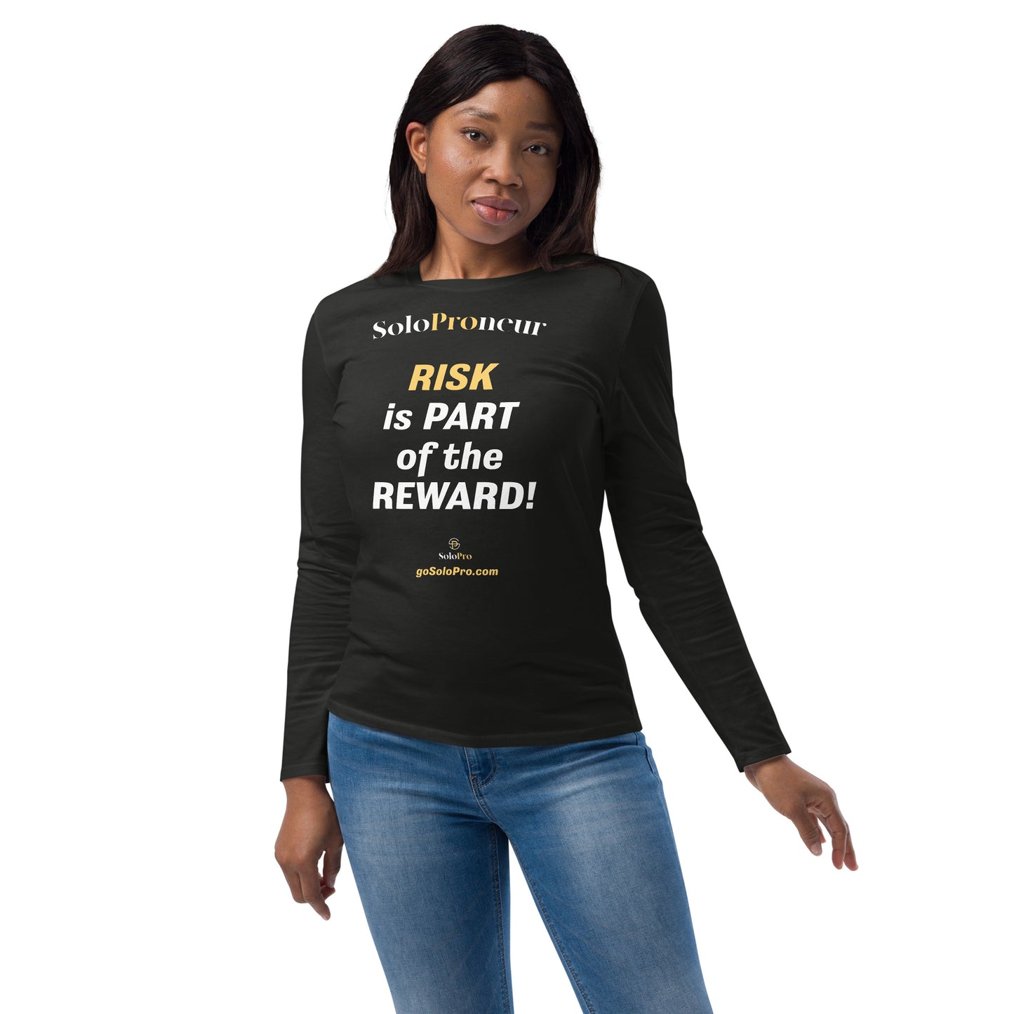 "RISK is PART of the REWARD!" -﻿ Unisex fashion long sleeve shirt