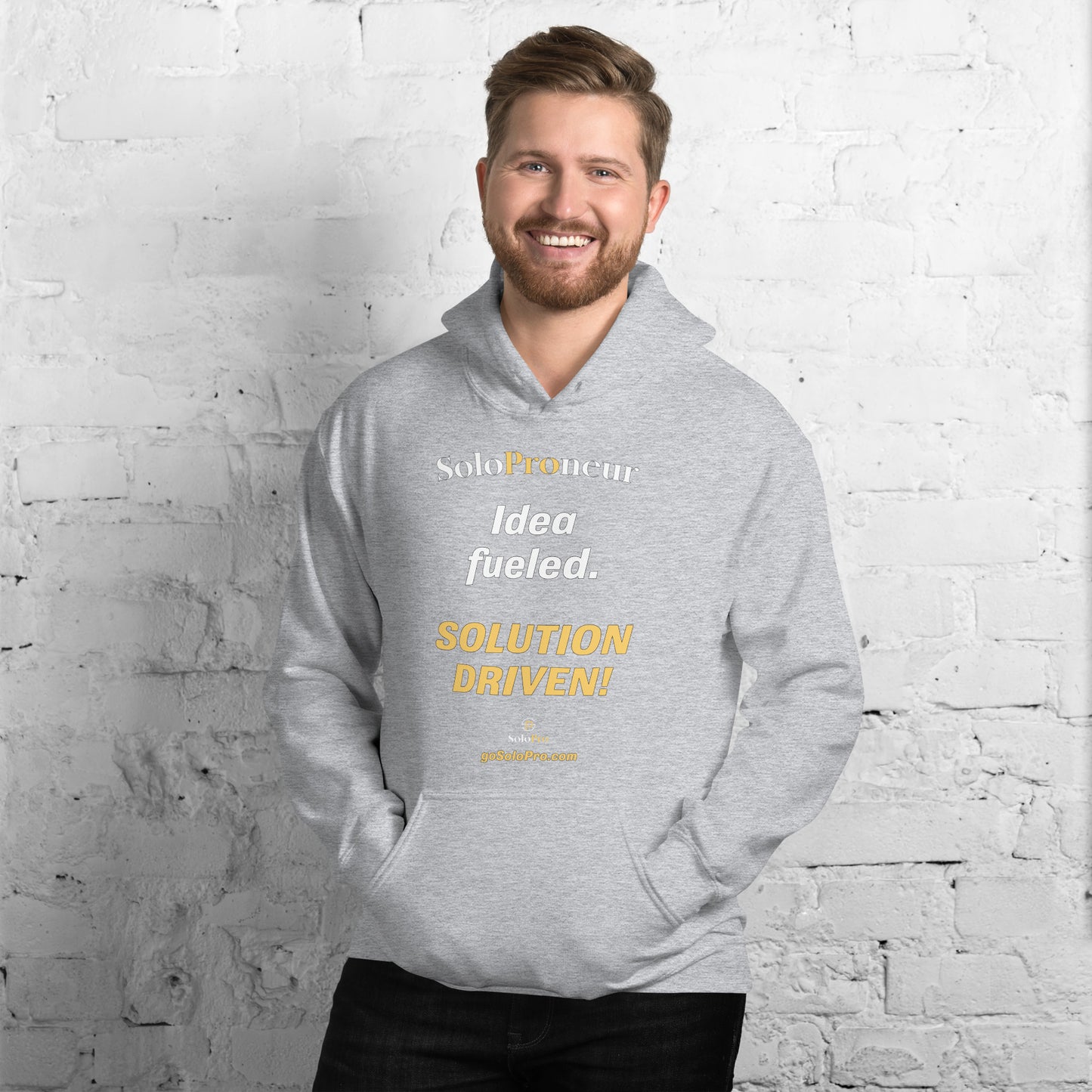 "Idea fueled. SOLUTION DRIVEN!" - Unisex Hoodie