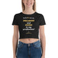 "DREAMING and DOING" Women’s Crop Tee