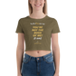 "You're Not the Boss of Me" Women’s Crop Tee
