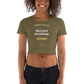 "Not just dreaming.....DOING" - Women’s Crop Tee